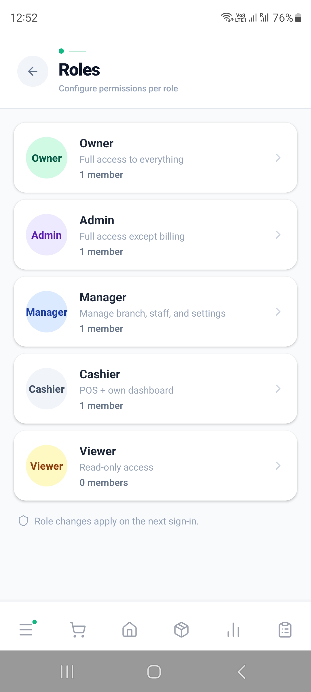 Role management
